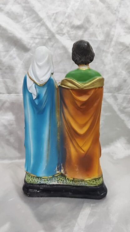 Poly Marble Holy Family Statue - 8.5 Inch - Image 2