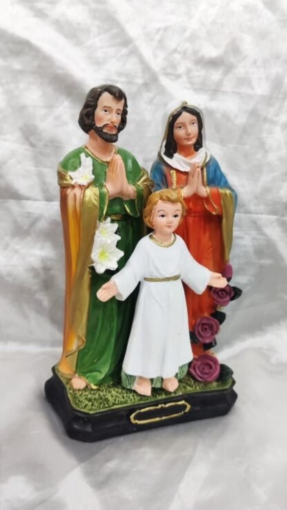 Poly Marble Holy Family Statue - 8.5 Inch - Image 3
