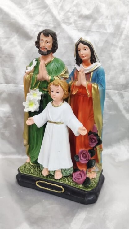 Poly Marble Holy Family Statue - 8.5 Inch - Image 4