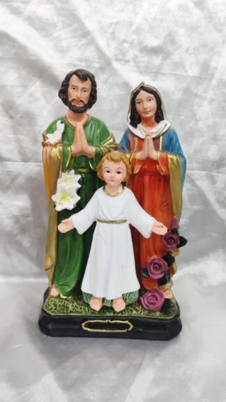 Poly Marble Holy Family Statue - 8.5 Inch