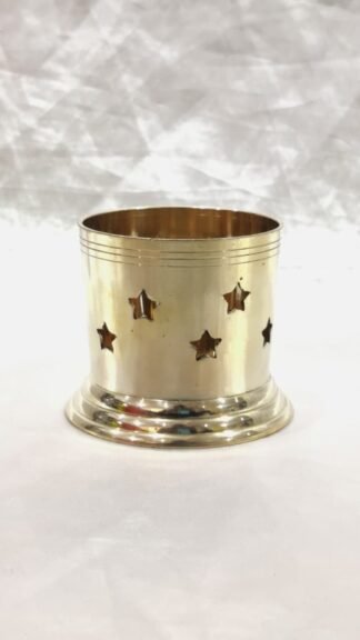 Elegant Brass Candle Stand - 2 Inch