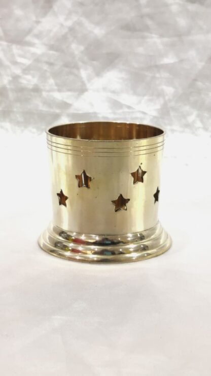 Elegant Brass Candle Stand - 2 Inch