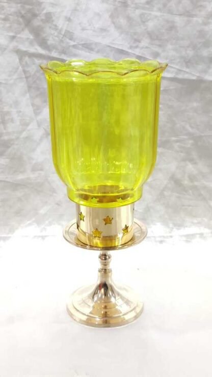 Brass Candle Stand Golden Colored - 4.5 Inch - Image 2