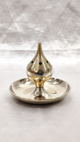 Elegant Agarbatti Brass Stand - 3 Inch