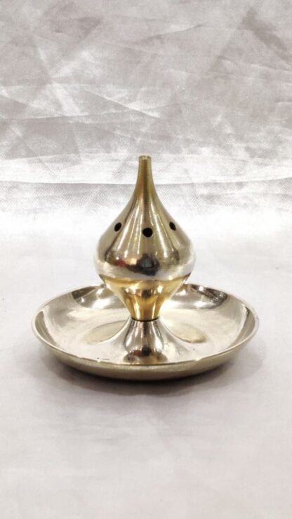 Elegant Agarbatti Brass Stand - 3 Inch