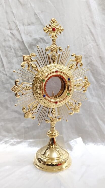 Gold Plated Monstrance  - 20 Inch - Image 2