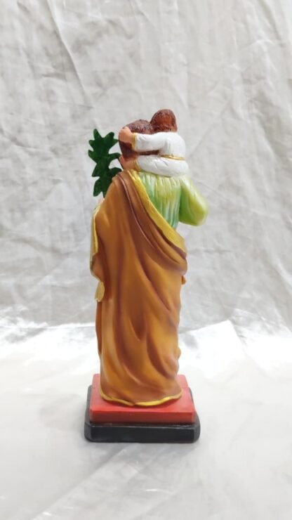 Poly Marble St Christopher Statue - 12 Inch - Image 5