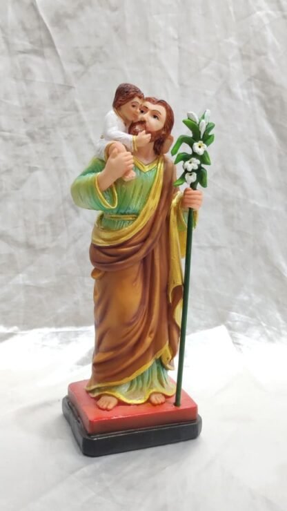 Poly Marble St Christopher Statue - 12 Inch - Image 2