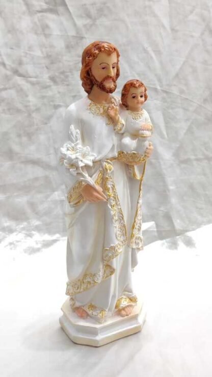 Poly Marble Saint Joseph Figure - 13 Inch - Image 5