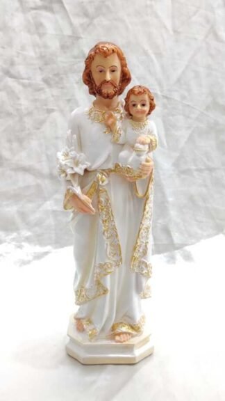 Poly Marble Saint Joseph Figure - 13 Inch