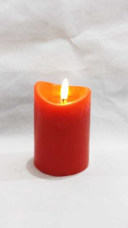 Led Wax Candle Red for Return Gifts - 4 Inch