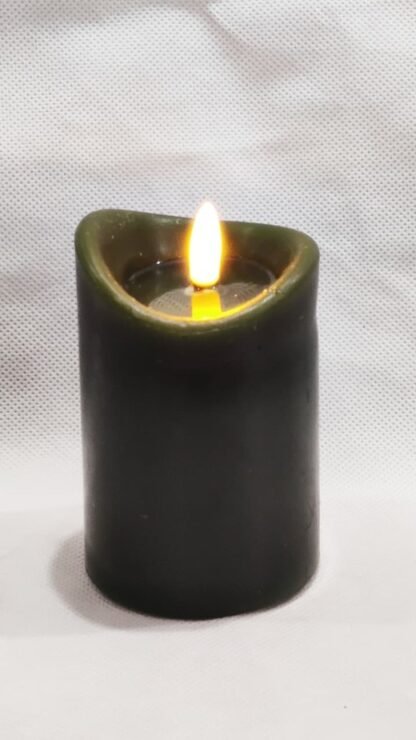 Led Wax Candle Green for Return Gifts - 4 Inch - Image 3
