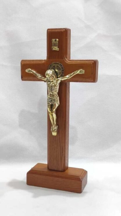 wooden Metal Cross - 9 Inch - Image 5