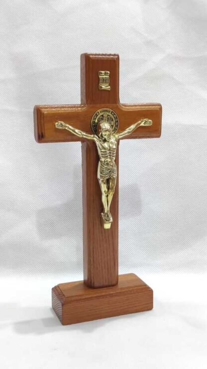 wooden Metal Cross - 9 Inch - Image 3