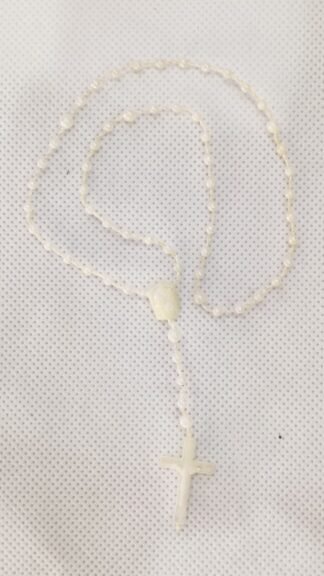 White Baby Rosary Beads