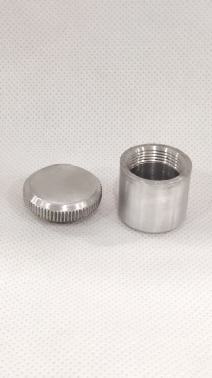 Silver Plated Oil Container - 1 Inch - Image 2