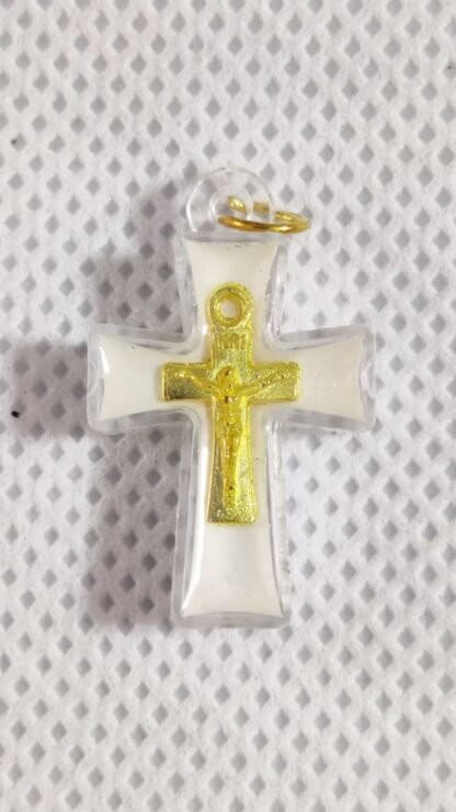 White Cross Pendants - 1 Inch