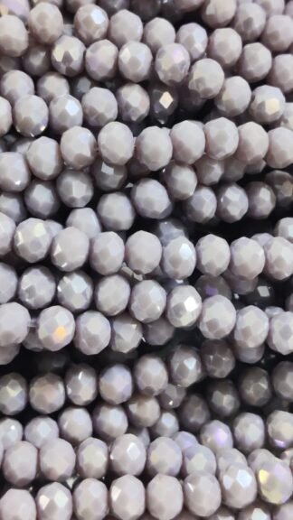 Violet Colored Crystal Beads One Line - 8 MM