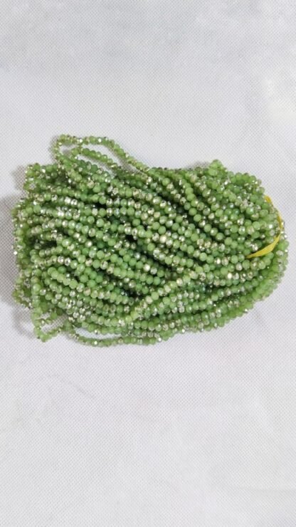 Green Colored Crystal Beads One Line - 8 MM - Image 2