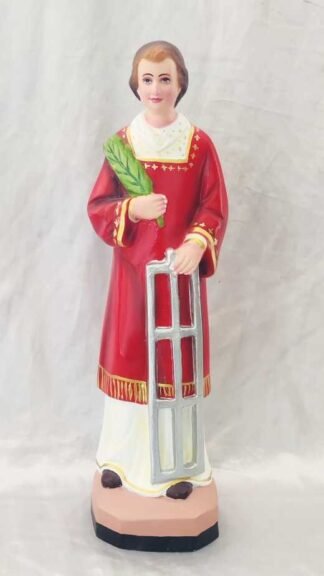 St. Lawrence Poly Marble Statue - 18 Inch
