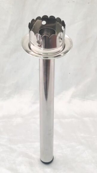 Silver Plated Steel Candle Stand – 12 Inch