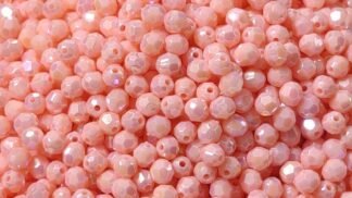 Crystal Plastic Pink Beads - 8mm