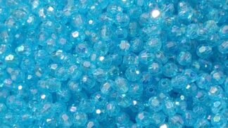 Crystal Plastic Blue Beads - 8mm