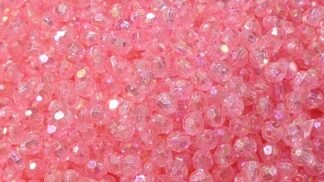 Crystal Plastic Pink Beads - 8mm