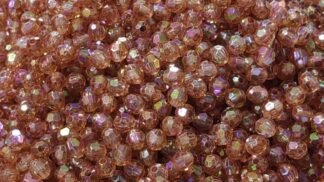 Crystal Plastic Brown Beads - 8mm