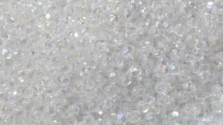 Crystal Plastic White Beads - 8mm