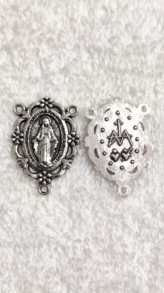 Silver Plated Three Cornered Medal - 2 CM