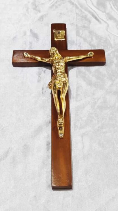wooden Metal Cross - 17 Inch - Image 3