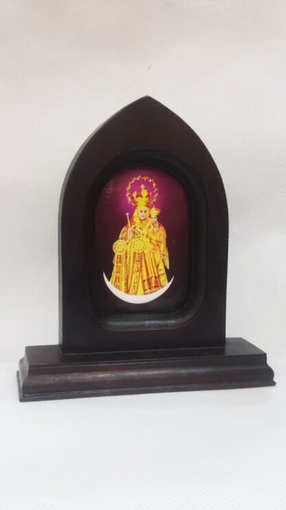 Velankanni Matha Wooden Frame - 6 Inch - Image 3