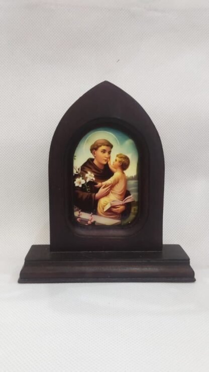 St Antony Wooden Frame - 6 Inch