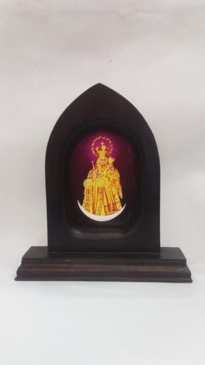 Velankanni Matha Wooden Frame - 6 Inch