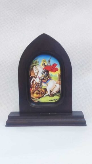 Saint George Wooden Frame - 6 Inch