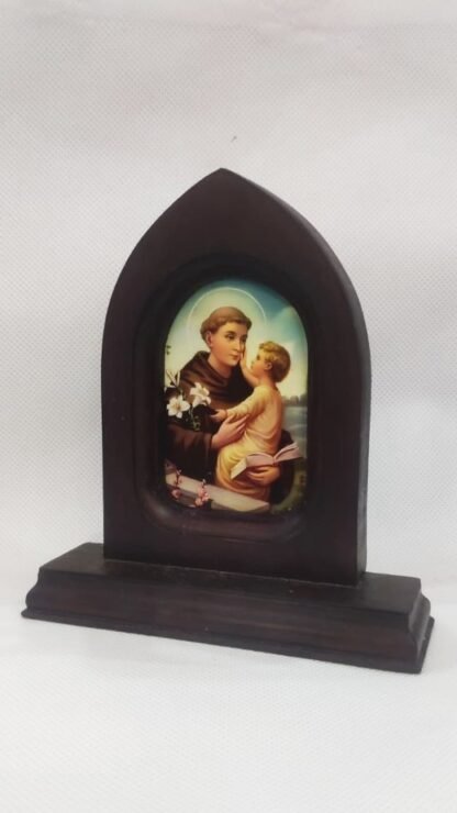 St Antony Wooden Frame - 6 Inch - Image 3
