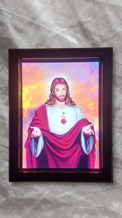 Sacred Heart LED Photo Frame - 13x10 Inch