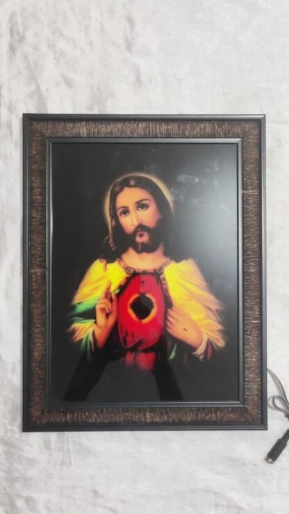 Sacred Heart LED Photo Frame - 13x10 Inch - Image 2