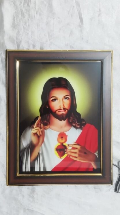 Sacred Heart LED Photo Frame - 13x10 Inch - Image 2