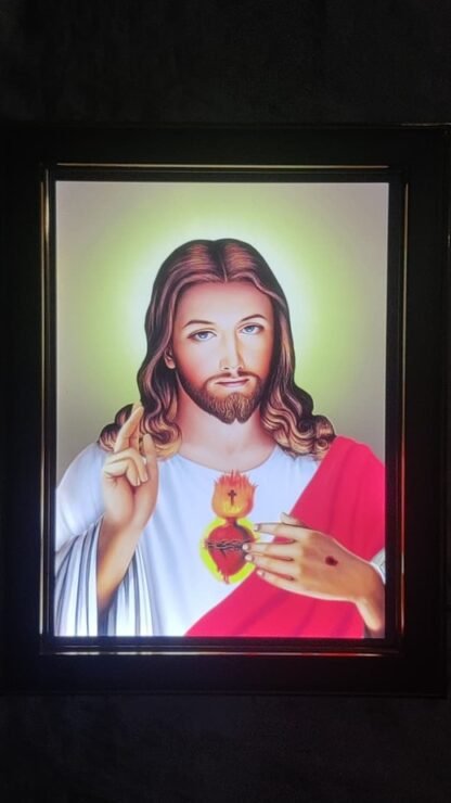 Sacred Heart LED Photo Frame - 13x10 Inch - Image 3