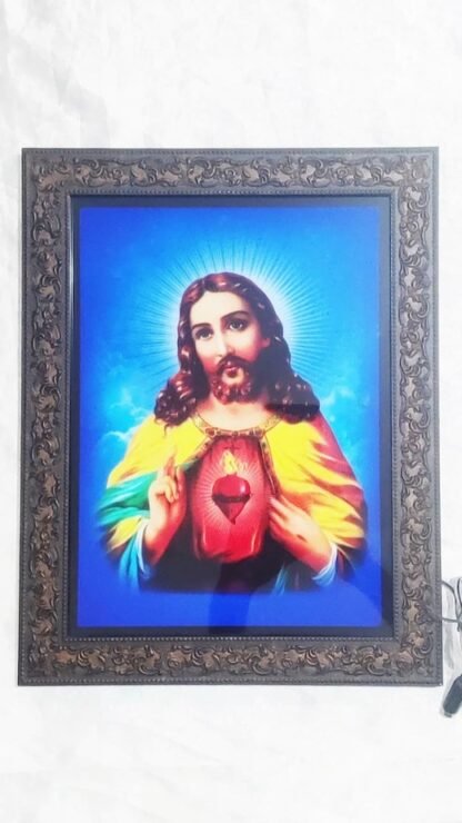 Sacred Heart LED Photo Frame - 13x10 Inch - Image 3