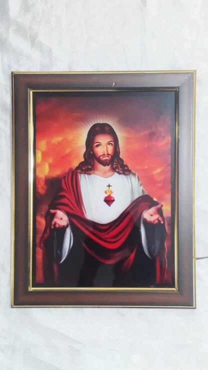 Sacred Heart LED Photo Frame - 13x10 Inch - Image 3
