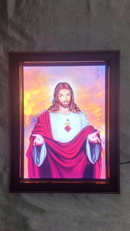 Sacred Heart LED Photo Frame - 13x10 Inch - Image 2