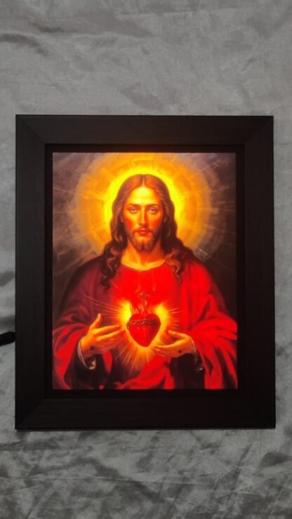 Sacred Heart LED Photo Frame - 12x10 Inch - Image 2