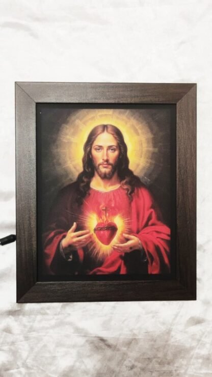 Sacred Heart LED Photo Frame - 12x10 Inch - Image 3