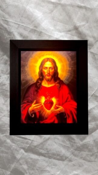 Sacred Heart LED Photo Frame - 12x10 Inch