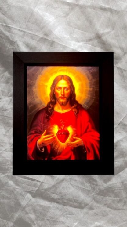 Sacred Heart LED Photo Frame - 12x10 Inch