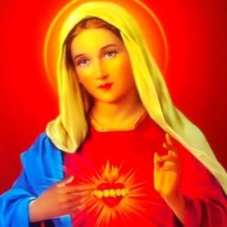 Mother mary led photo frame