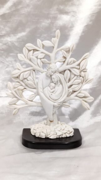 Tabletop Poly Marble Holy Family Statue - 8 Inch